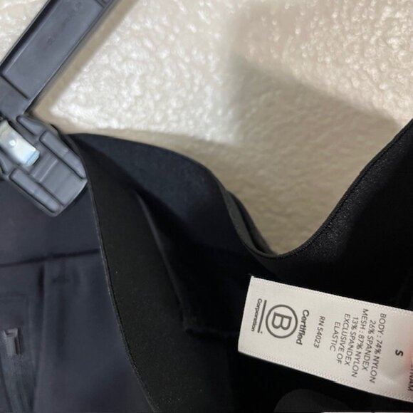 ATHLETA Venice Pintuck Pants Women Small Black Tapered Fit Pull On Athleisure - Picture 5 of 5